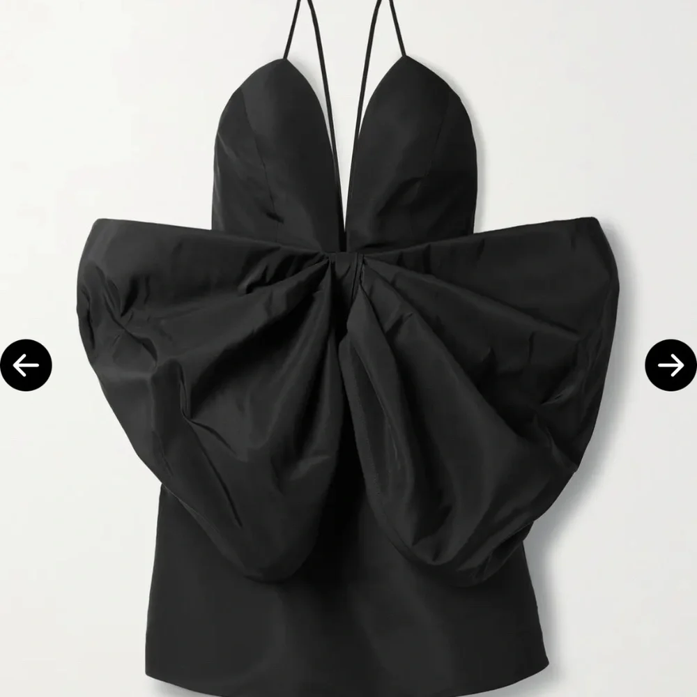 CAROLINA HERRERA - Bow-Embellished Silk-Faille Mini Dress - Picture 2 of 11